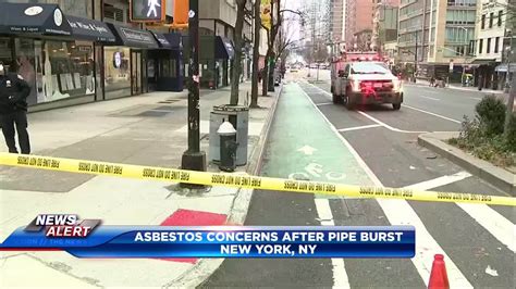 Asbestos concerns after pipe burst shuts down Manhattan streets