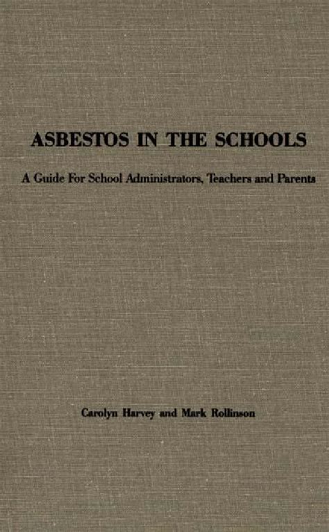 Asbestos in the schools a guide for school administrators teachers and parents. - Basic training manual for healthcare security officers.
