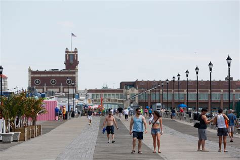 Asbury boardwalk. Beach Info. Bookended by Convention Hall and The Casino building, the Asbury Park Boardwalk offers boutique shopping, miniature golf, live music, a splash park, fine and casual dining, stunning views, and more … 