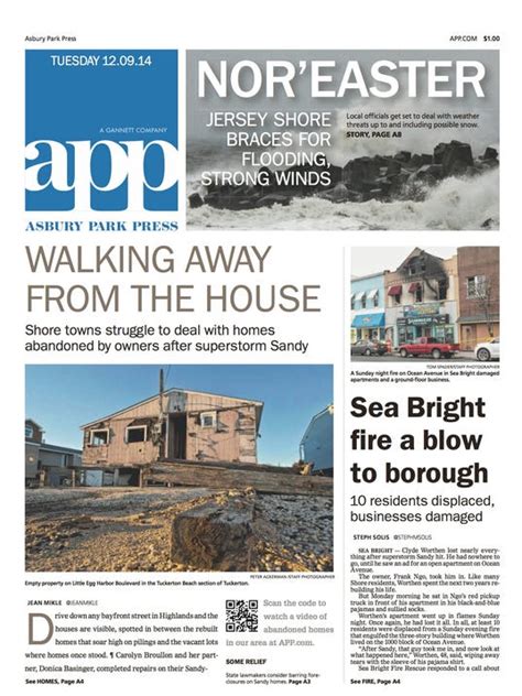 Asbury oark press. 28 Oct 2022 ... A LOOK BACK: Asbury Park Press Executive Editor Hollis Towns recalls the news organization's coverage of Superstorm Sandy. 