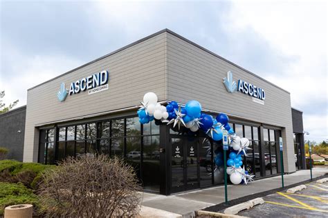 The 4,900-square-foot space is located at 16200 South Harlem Avenue in Tinley Park, a south suburb of Chicago. To transform the space into a cannabis dispensary, CFC executed a complete interior and exterior renovation and rebrand in keeping with the high-quality style the Ascend brand is known for.. 