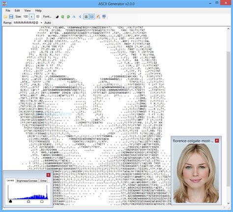 Ascii art generator.  Tambi&eacute;n se pueden crear firmas ASCII a partir de texto.  Also inc...