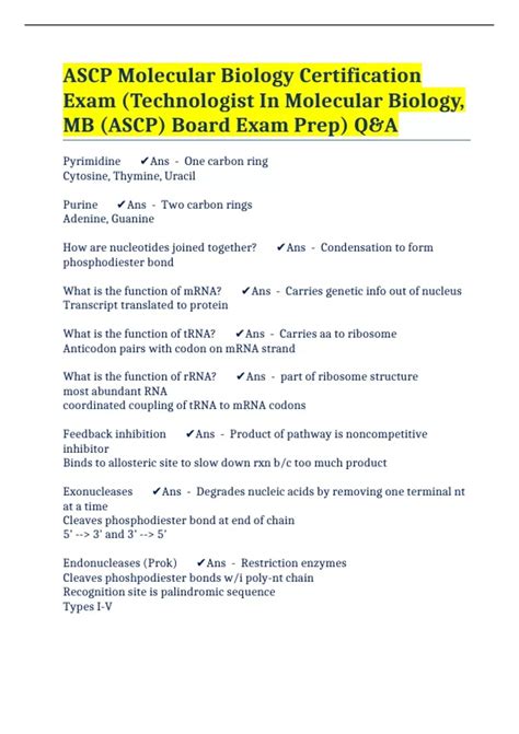 Ascp molecular diagnostics certification study guide. - Upng non school leaver application form.