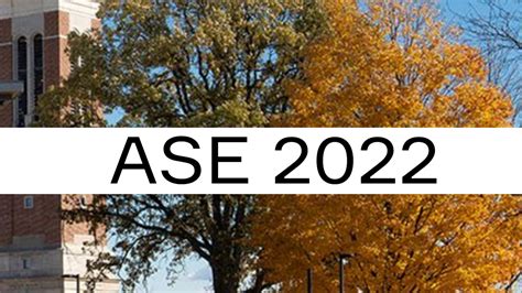 The ASE 2022 Doctoral Symposium is open to Ph.D. students at any stage of their research, whereby students at the initial stage (e.g., first or second year) will be able to challenge their ideas and current research directions, while students at a later stage (e.g., third or fourth year) will be able to present their preliminary results and get .... 