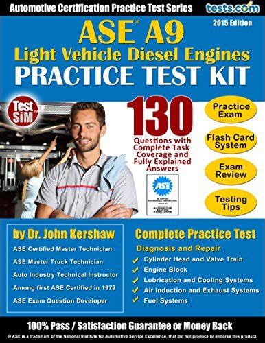 Ase test preparation a9 light vehicle diesel engines ase test prep automotive technician certification manual. - Sentieri student edition supersite code and student activities manual.