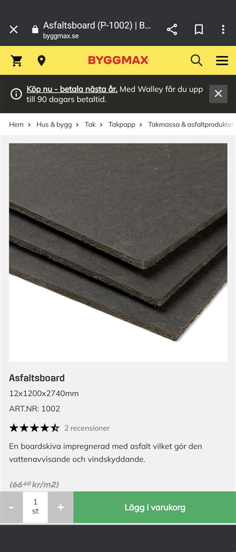 Asfaboard inomhus