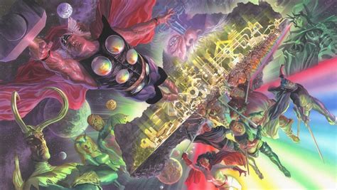 Asgard characters.  Their physical forms changed gradually when they began to use scientif...