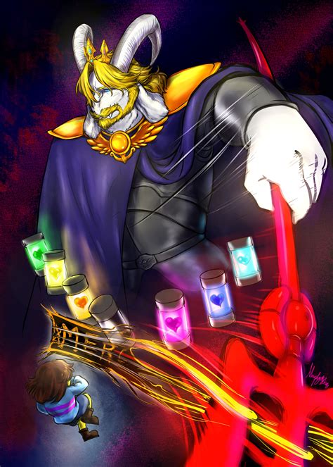 When the battle with Asgore begins, the "Spare" command will be destroyed. Since there is no other choice but to defeat Asgore to end the battle, equip yourself with high attack power and defense. The Final Choice Yields the Same Result. When Asgore's health is reduced to a certain extent, the options "Fight" and "Spare" …. 