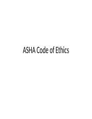 Asha code of ethics violations.  and more. " Enforcement of the Code of Ethics ...