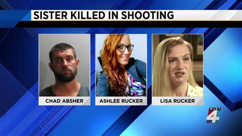 Absher’s ex-girlfriend, Ashlee Rucker, was shot in the head and died just feet away from her sister, Lisa Rucker, and two children, Lisa’s 4-year-old son and Ashlee’s 9-year-old son. Lisa Rucker, who survived a bone-shattering bullet to the face, testified against Absher. She spoke openly with the press throughout the investigation.. 