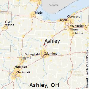 Ashley Map - Village - Ohio, United States - Mapcarta