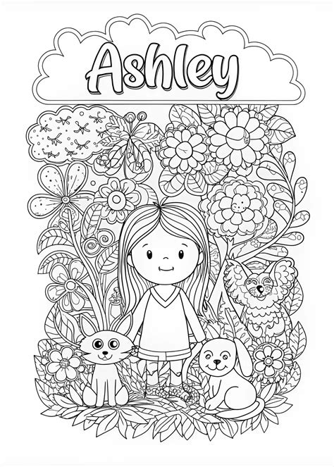 Ashley Name Coloring Pages Coloring Pages