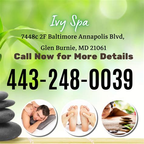 Asian massage in glen burnie. Using hot stones with massage therapy helps to increase blood flow throughout the body and ease muscle stiffness. This is a great way to receive the benefits of massage and relax with an added element that is truly a treat. 60 MIN $130. 75 MIN $150. 90 MIN $175. BOOK NOW. BY APPOINTMENT ONLY. Monday-Sunday 9am-9pm. Glen Burnie, MD 21061. 