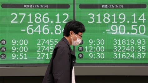 Asian shares fall, European markets mixed amid bank worries
