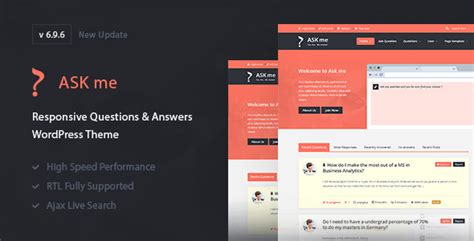 Ask Me Responsive Questions Answers Wordpress By 2codethemes Themeforest
