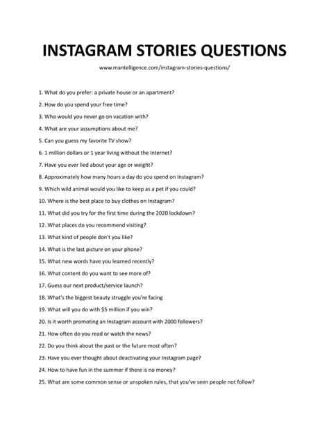 Asking Questions On Instagram Story