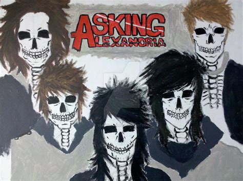 Asking alexandria members skeleton drawings for anatomy