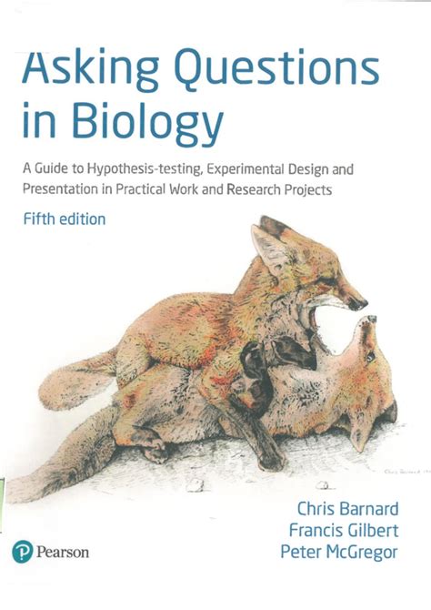 Asking questions in biology a guide to hypothesis testing experimental design and presentation in practical. - Arte toda la historia stephen farthing.