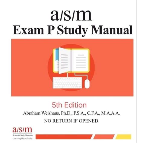 Asm study manual for soa exam p. - Un libro de texto de transferencia de calor lienhard manual de solución.