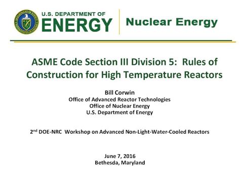 Asme Code Section Iii Division 5 Rules Of Construction
