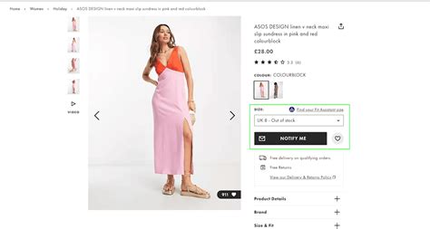 Asos notify me when back in stock
