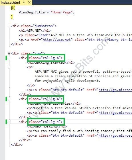 Asp Net Mvc 5 And Bootstrap 3 Css Framework