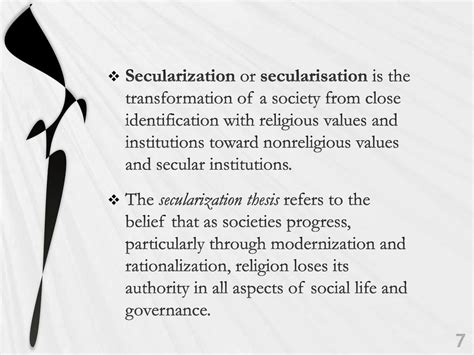 Aspects Of Secularization Science And The Arts