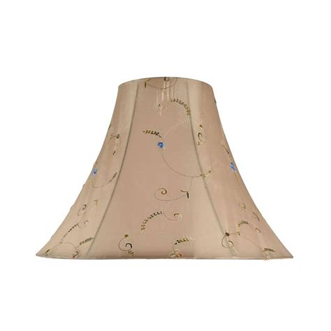 Aspen Creative offers a 1 pack transitional bell lamp shade in brown. Made with jacquard textured fabric. The lamp shade size is 13 inch top, 14 inch bottom and 11 inch slant height. This lamp shade is a spider construction which …. Aspen creative lamp shades