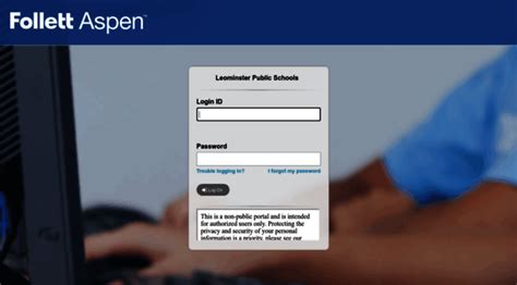 Aspen sysadmin myfollett com. Medfield Public Schools. Login ID : Password I forgot my password Trouble logging in?: Log On : Copyright © 2024 Follett School Solutions, LLC. 
