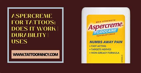 Aspercreme is a numbing product that contains Lidoca