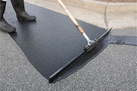Asphalt seal coating. There are many different types of specs for asphalt mixes. The difference between a road and driveway is the depth and number of layers that are needed to handle amount of traffic that roads get. Sealcoat is actually detrimental to asphalt, keep in mind that any petroleum product is corrosive to asphalt. Seal coat is a petroleum based product. 