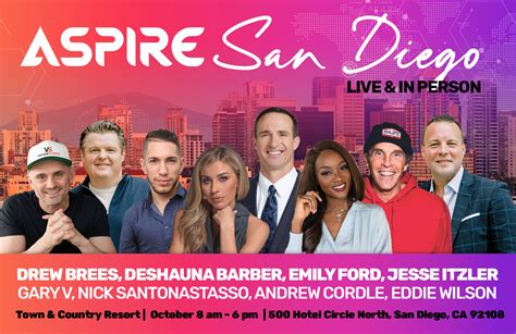 Aspire tour. What’s Included with Each Ticket Tier. At the door $197 SAVE 65% Now. Event Ticket. Silver Level Seating. An Unforgettable Time. Awesome Aspire Swag. Titan Doctrine E-Book by Eddie Wilson. Exclusive Photo Ops. Access to VIP Lounge & Premium 360 degree Booth Photos. 