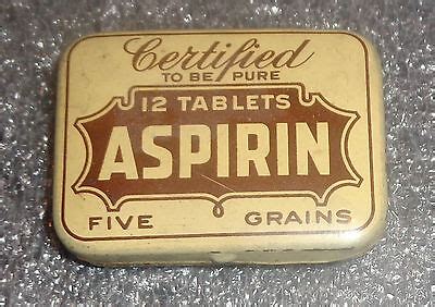 Aspirin Tin for sale eBay