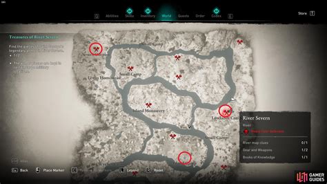Assassin’s Creed Valhalla: All River Severn Gear Locations – Game Rant Feb 24, 2021 There will be two specific pieces of the River Severn Gear to find in order to complete this task. The specific piece of gear that players will be looking for will be the “St. George Armor…. 