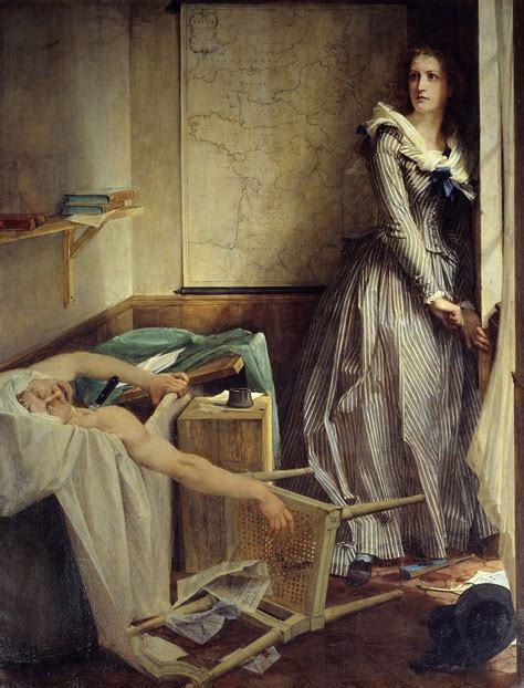 Charlotte Corday. Corday by Jean-Jacques Hauer. Charlotte Corday (Marie-Anne Charlotte de Corday d'Armont, 27 July 1768 – 17 July 1793), was a figure of the French Revolution. In 1793, she was sent to the guillotine for the assassination of Jacobin leader Jean-Paul Marat. She blamed Marat for the more extreme course the Revolution had …. 