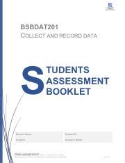 Assessment Kit-BSBDAT201 Collect and record data