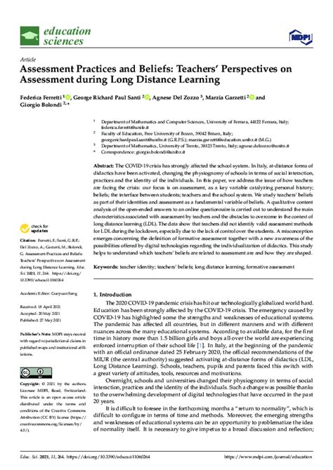 Assessment Practices and Beliefs: Teachers’ …