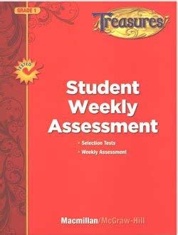 Assessment Treasures Weekly Test Grade First Answers