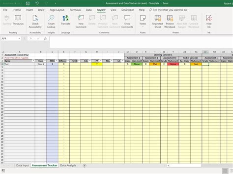 Assessment and Data Tracker/Analysis Spreadsheet Bundle Teaching