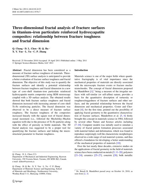 Assessment of the relationship between fractal analysis of. 