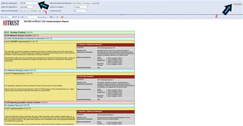 Assessment with HITRUST CSF Implementation Report MyCSF 2.0 1