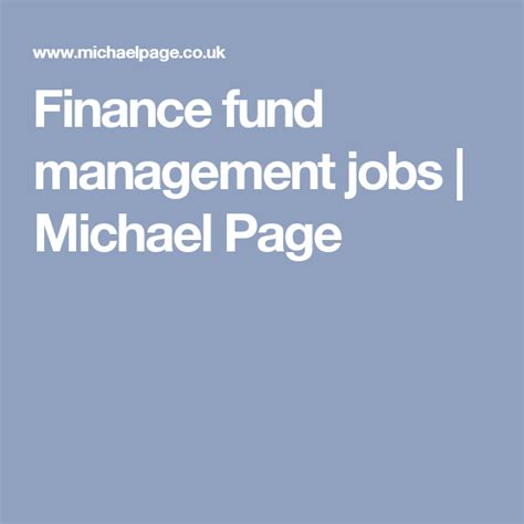 Asset Management jobs Michael Page