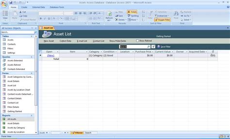 Asset Tracking Database Microsoft Community