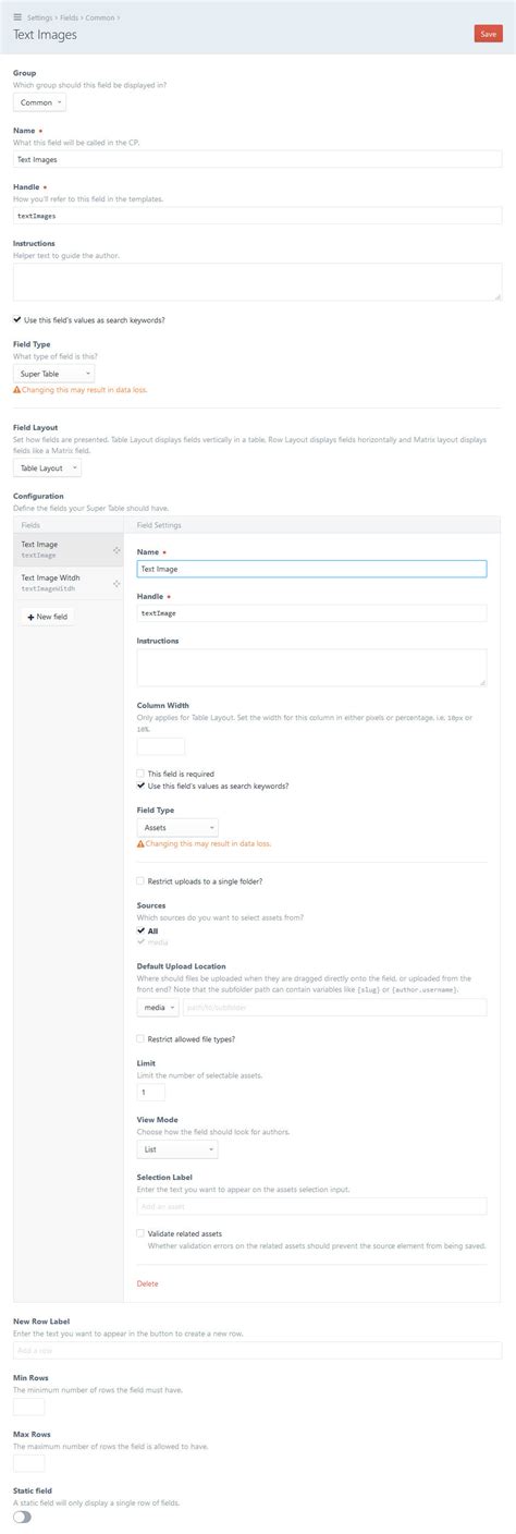 Assets In Super Table Not Working Craft Cms Stack Exchange