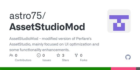 Assetstudio apk.  AssetStudioMod - modified version of Perfare's AssetStudio, mainly f...