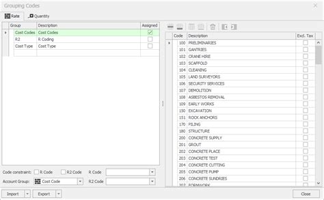 Assigning Grouping Codes to a Job – Buildsoft …