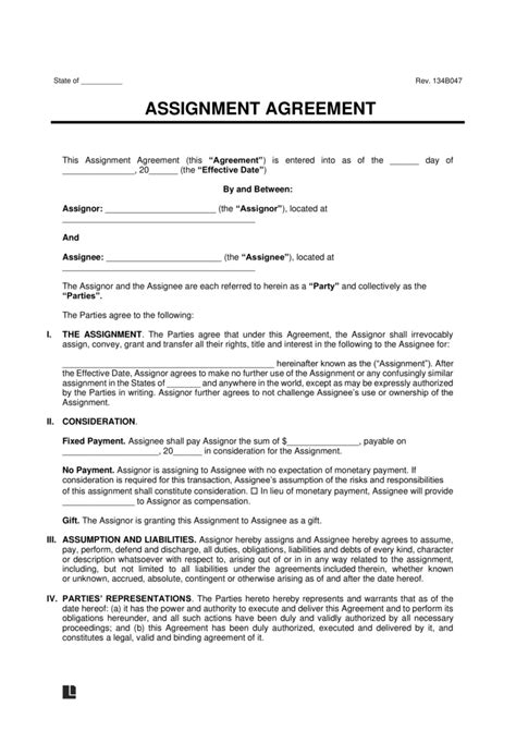 Assignment Agreement 22+ Examples, Format, Pdf Examples