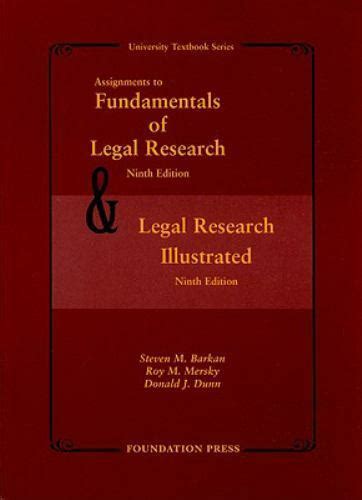 Assignments to fundamentals of legal research 9th and legal research illustrated university textbooks 9th nineth. - Fundamentos de contabilidade societária - vol. 5.