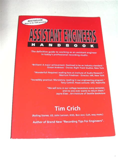 Assistant engineers handbook by tim crich. - Inventaris van het archief van de polders van muisbroek en ettenhoven.