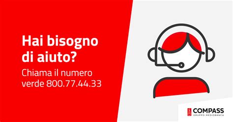 Assistenza: contattaci per ogni tua esigenza Compass